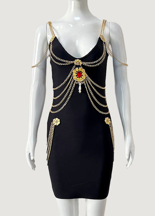 SS Gold Chain Dress