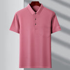 Men's Polo Stripes T-shirt 1720 Pink