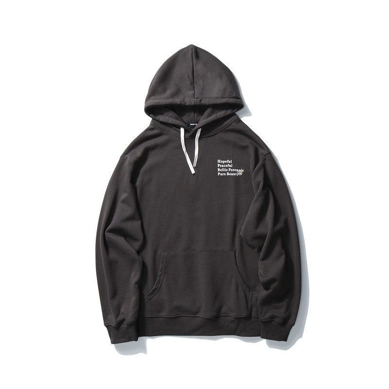 mem's casual sweatshirt with daisy print on back