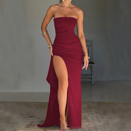 Pleated Bridesmaid Dress