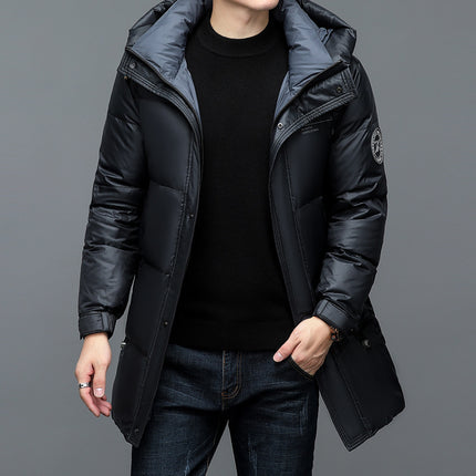 New Winter Men's Duck Down Warm Jacket Navy
