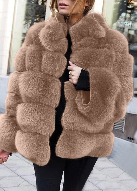 SS faux fur jacket Khaki