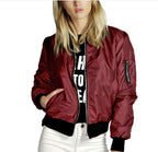 Women’s Short style zipper jacket Red