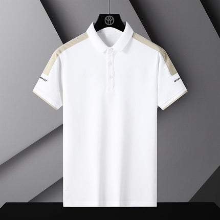 Polo T-shirt Round Neck Loose White
