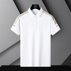 Polo T-shirt Round Neck Loose White