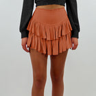 Women's Irregular Half Skirt Orange