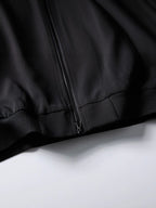 Retro Simple Zipper Stand Collar Jacket