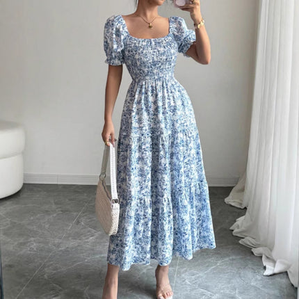 Elegant Idle Style Printed Dress