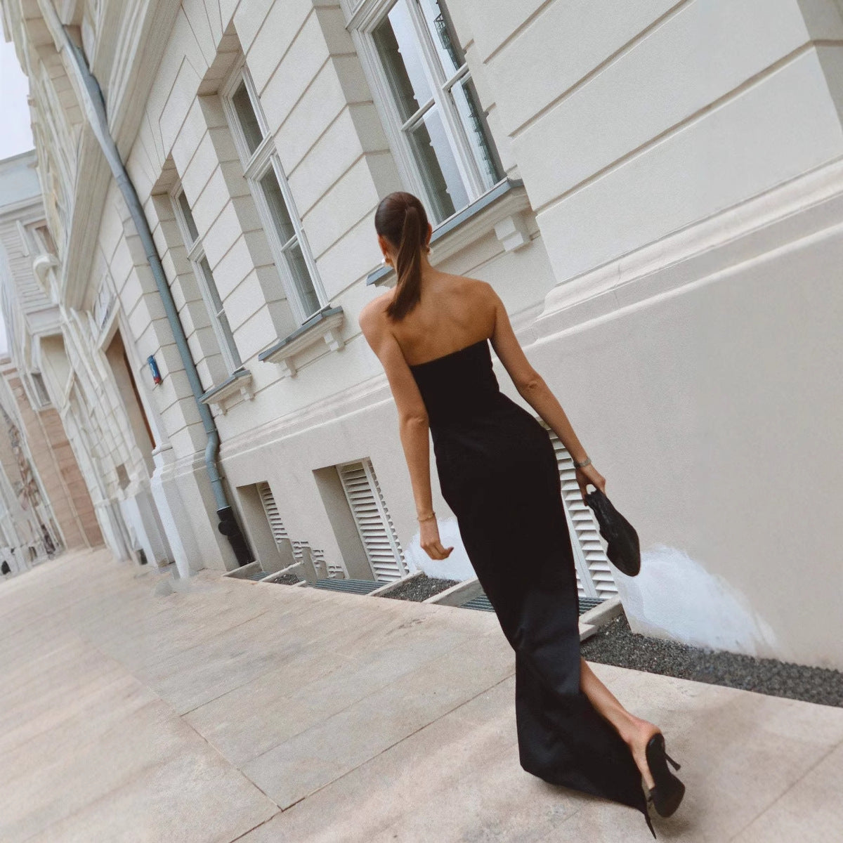 Off-shoulder Backless Bandeau Party Dress