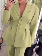 SS Fruit Green Suit Jacket & Pants Set