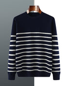 SS Men's Striped Sweater Blue