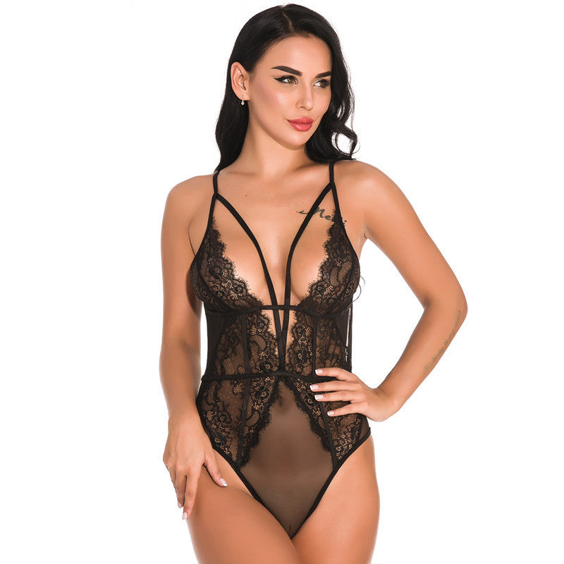 Women's Lace Mesh Sexy Sleepwear