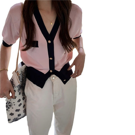 Ice Silk Knitted Thin Top