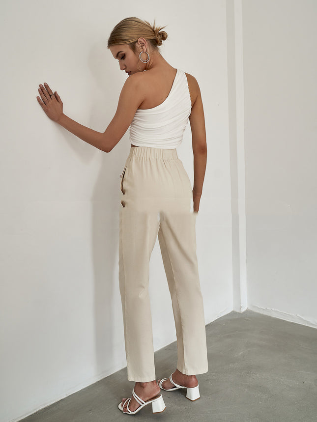 Beltless Chinoiserie Pants