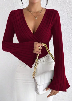 SS Autumn&Winter Top Wine red