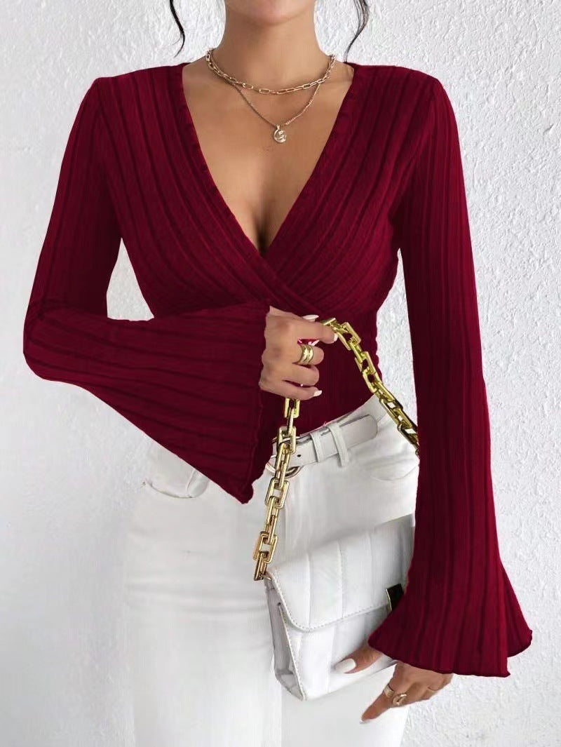 SS Autumn&Winter Top Wine red