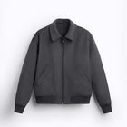 MEN'S Woollen Coat Jacket Dark Gray