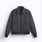 MEN'S Woollen Coat Jacket Dark Gray