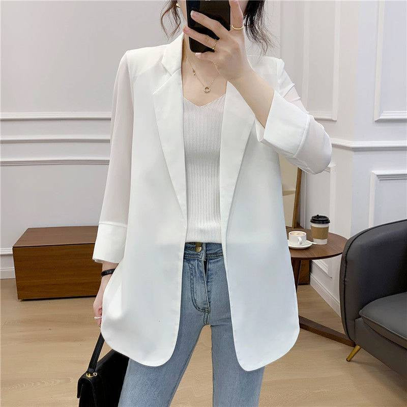 Women's Blazer Jacket white 2