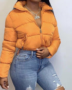 SS Women's Winter Jacket Orange M