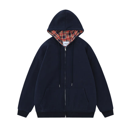 Men's Simple Hoodie dark blue
