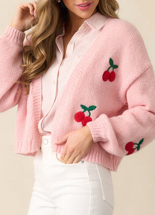 SS Cherry Cardigan