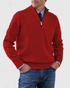 Men's Quarter Zipper Red