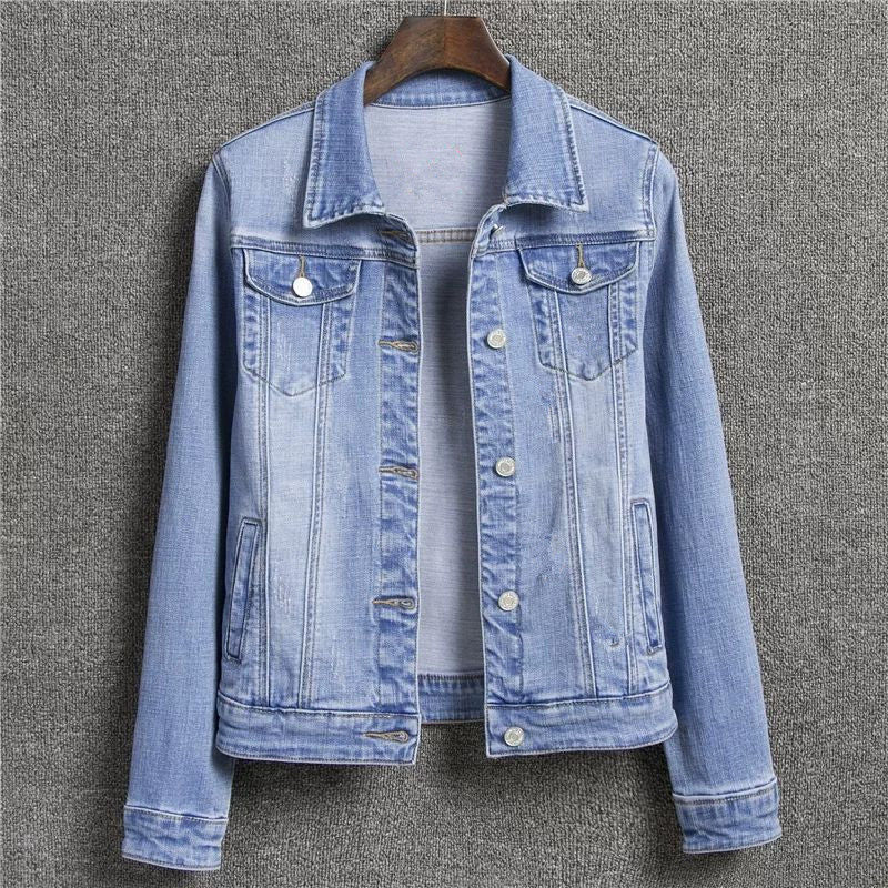 Casual Denim Jacket Light blue
