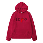 Unisex hoodie lovers Red