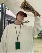 SS Loose Sweater White