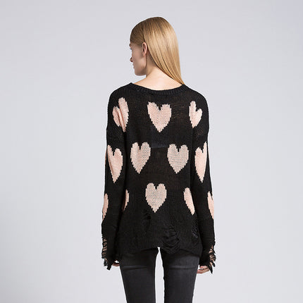 Women's Loose Hole Knitwear Pullover