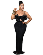 Ss Lace Corsage Dress Black