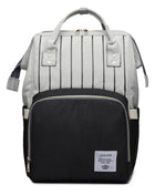 SS Maternity Nappy Bag Black stripe