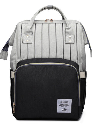 SS Maternity Nappy Bag Black stripe