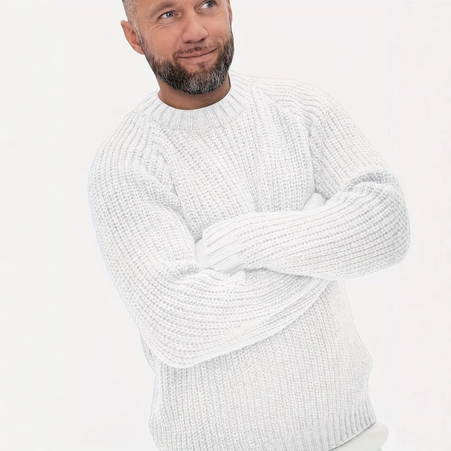 Daily Casual Men's Pullovers White