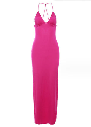 SS Evening Dress Rose Red