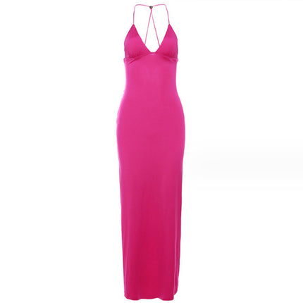 SS Evening Dress Rose Red