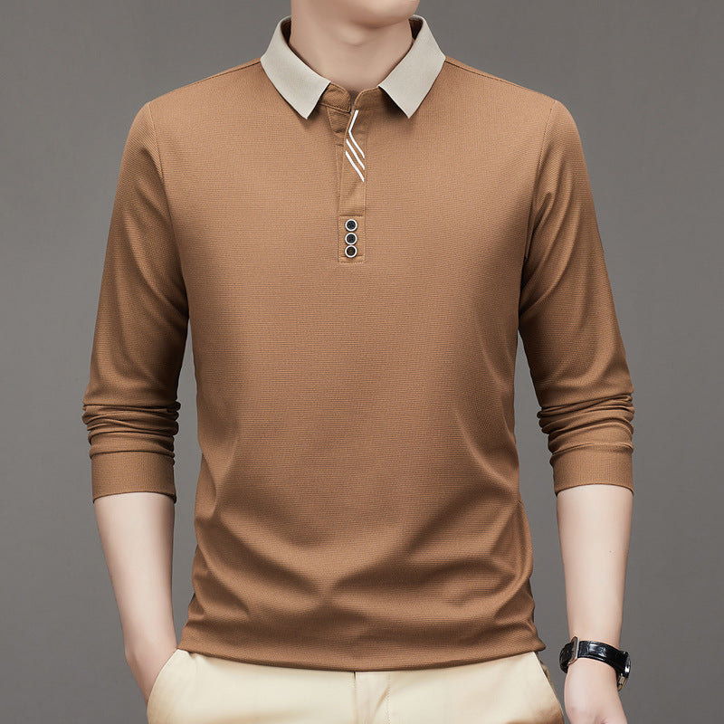 New Men's Autumn Shirt Brown