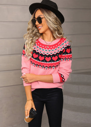 SS Christmas Sweater Pink