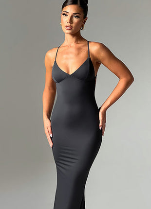 SS Shoulder Strap Dress Black