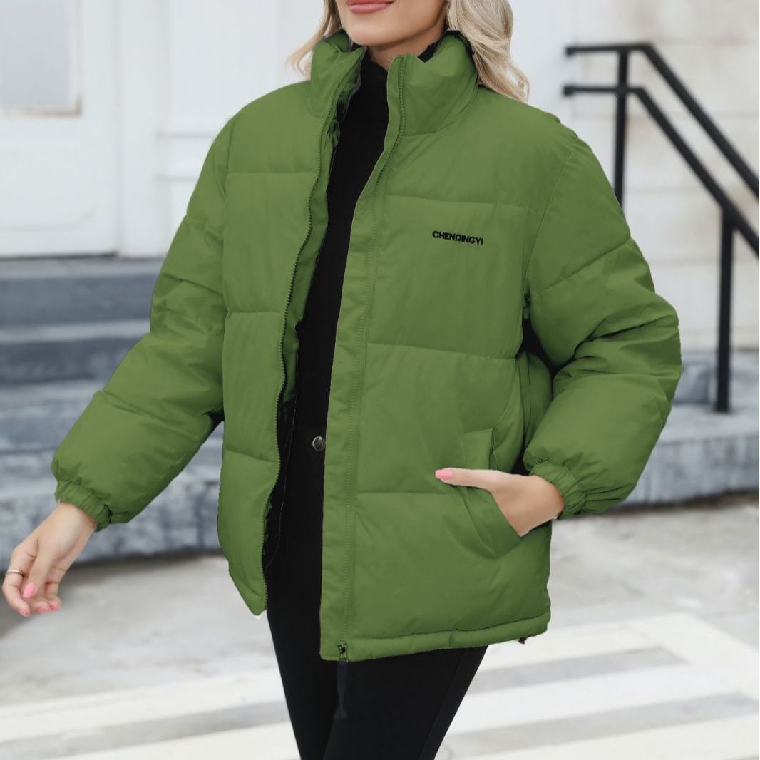 Women Winter Warm Thickened Jacket Green