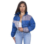 casual winter new short jacket Blue