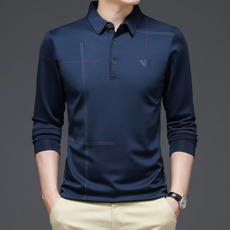 Men’s Autumn New Polo Shirt Blue