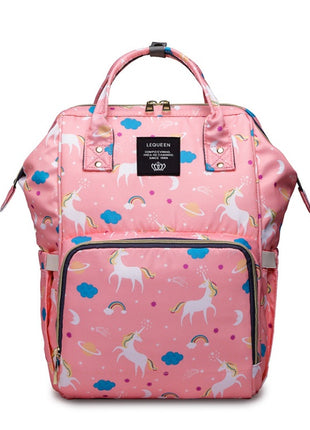 SS Maternity Nappy Bag Pink unicorn