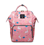 SS Maternity Nappy Bag Pink unicorn