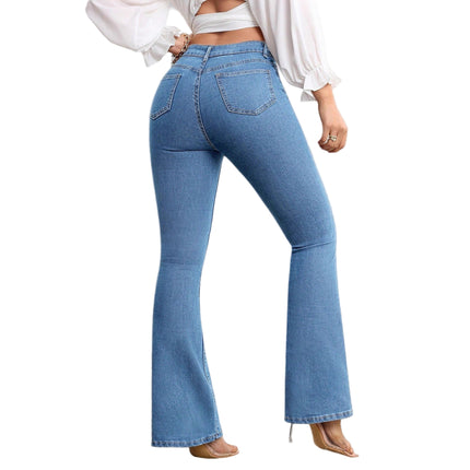 High Waist Flared Jeans