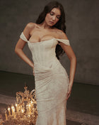 SS Ruched Dress Apricot