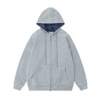 Men's Simple Hoodie Gray