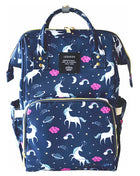 SS Maternity Nappy Bag Blue unicorn