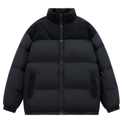 Winter Male New Cotton Thick Padded Coat Black